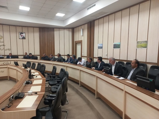 جلسه‌ی  بررسی مشکلات آبزی پروران شهرستان ماهنشان  با حضور مدیرکل دامپزشکی استان در محل فرمانداری شهرستان ماهنشان